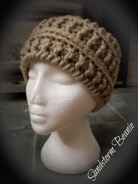 Sand Storm Beanie PDF PATTERN