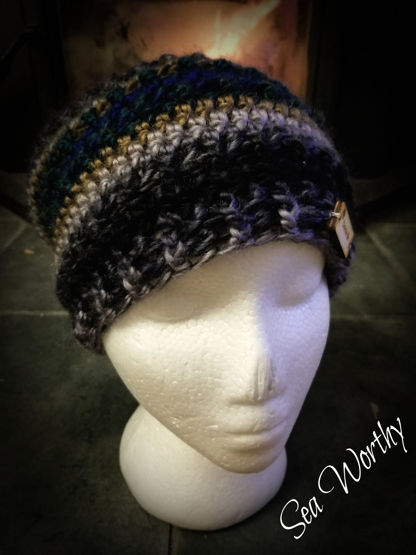 Sea Worthy Slouch Beanie PDF PATTERN