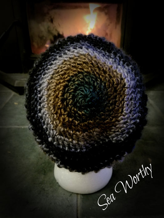 Sea Worthy Slouch Beanie PDF PATTERN