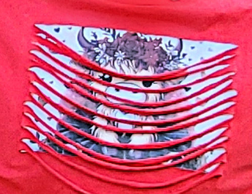 Peek A Boo T-Shirt (Cow)