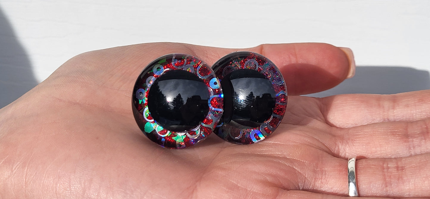 30mm Color Shifting Sinker Safety Eyes ( Set #3)