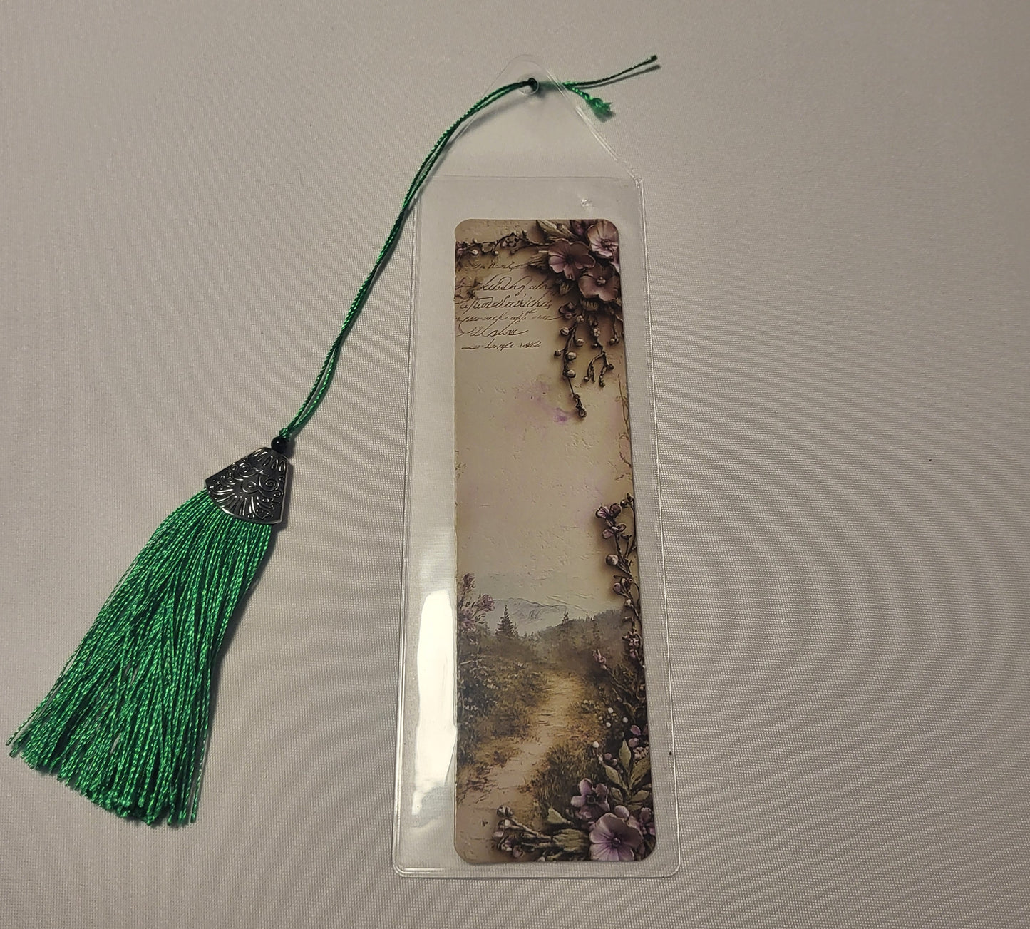 Purple Pansy Mountains Bookmark
