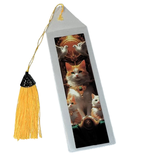 Orange/White Cat Bookmark